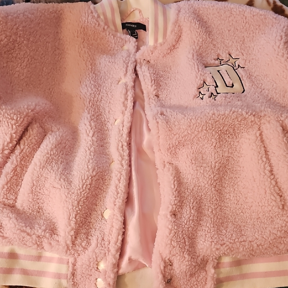 Forever 21 Pink Delusional Jacket Size M NWOT - Picture 1 of 5